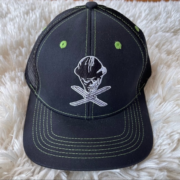 Twisted X Men's Turquoise Cap - One Size Fits Most, Black & Turquoise Adjustable Hat, XC-23 Model